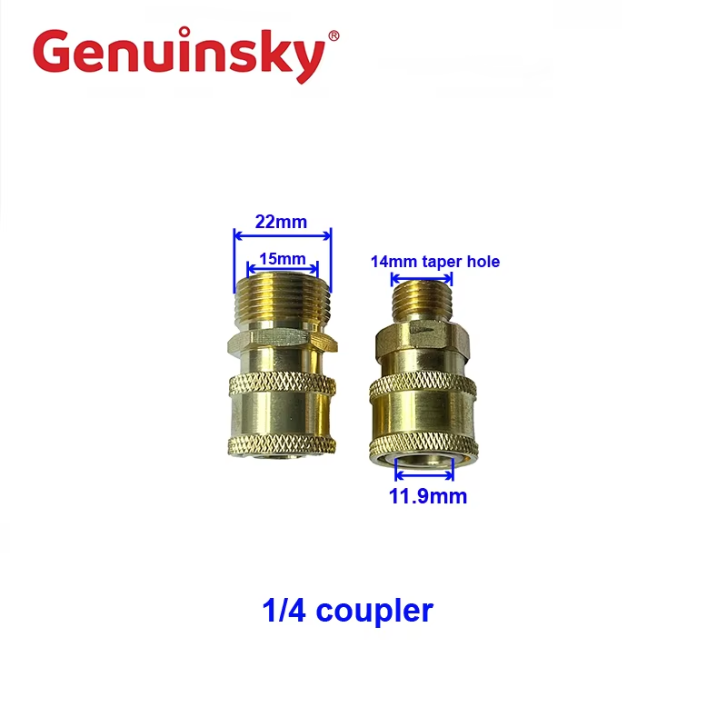 Dwie specyfikacje łącznika 1/4