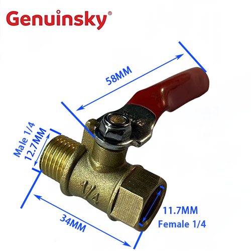 Zawór kulowy do sprężarki powietrza