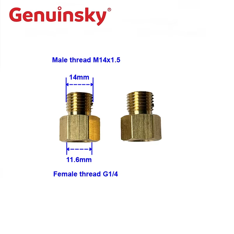 Mosiężny adapter męski G1/4 do M14