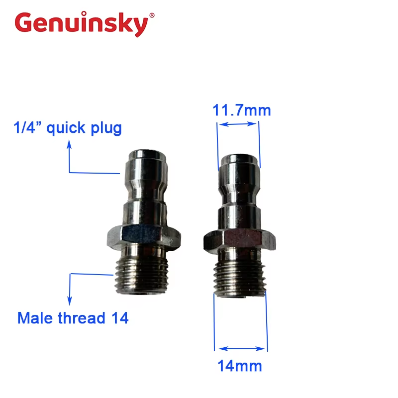 Szybkie zwolnienie ze stali nierdzewnej 1/4 cala